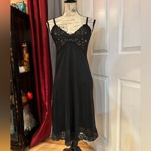Vintage Vanity Fair Lacey Maxi Slip Dress